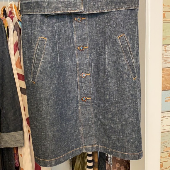 UB Stretch Denim Dress - Picture 3 of 9